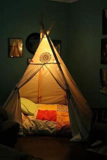 卧室休闲区帐篷设计图片